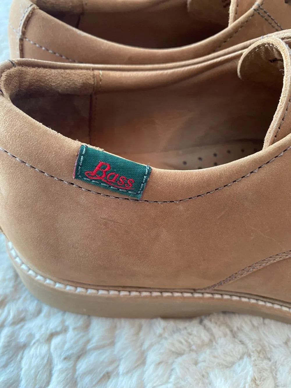 G.H. Bass & Co. Brown Leather Derby Lace-Up Shoes